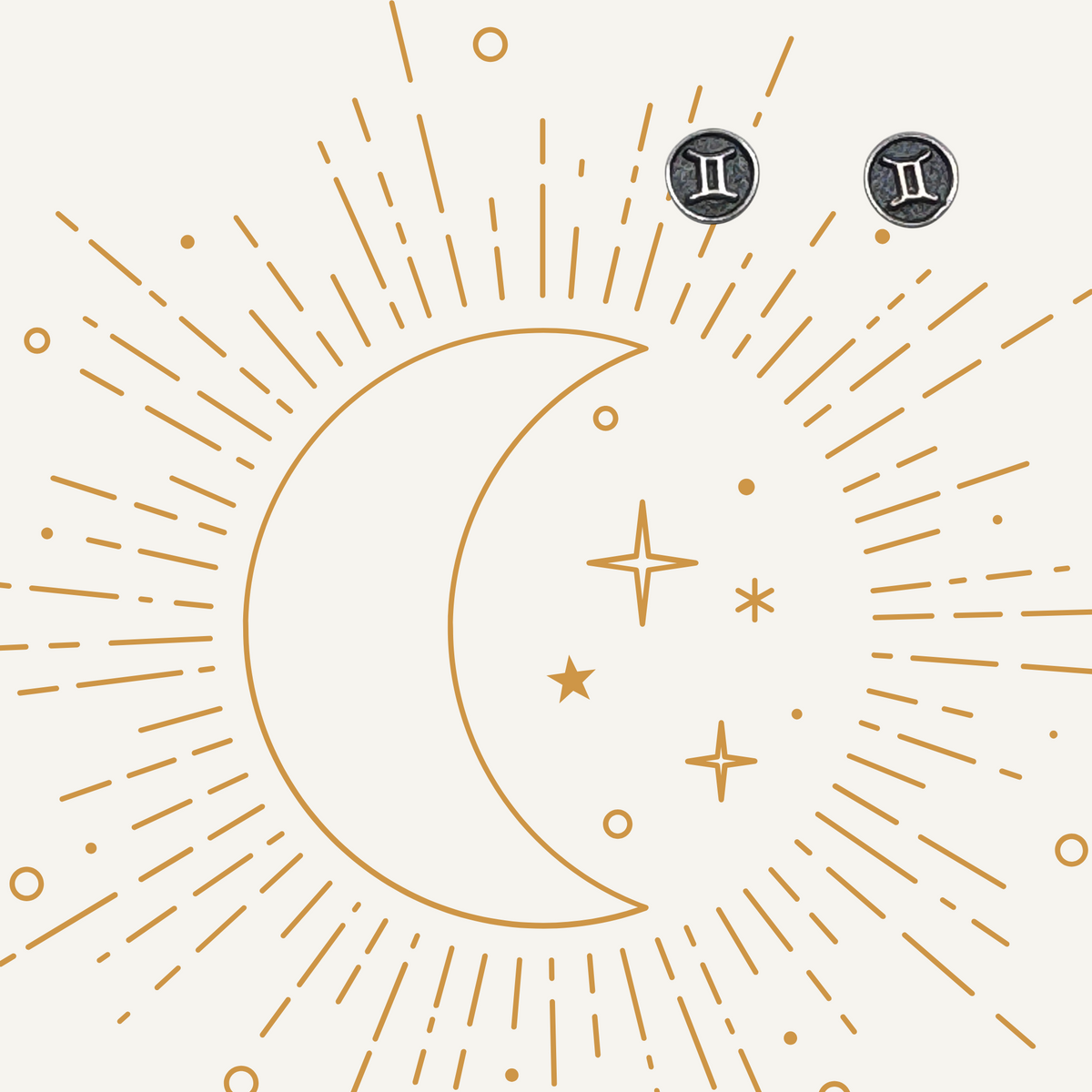 Sterling Silver Zodiac Earring Studs