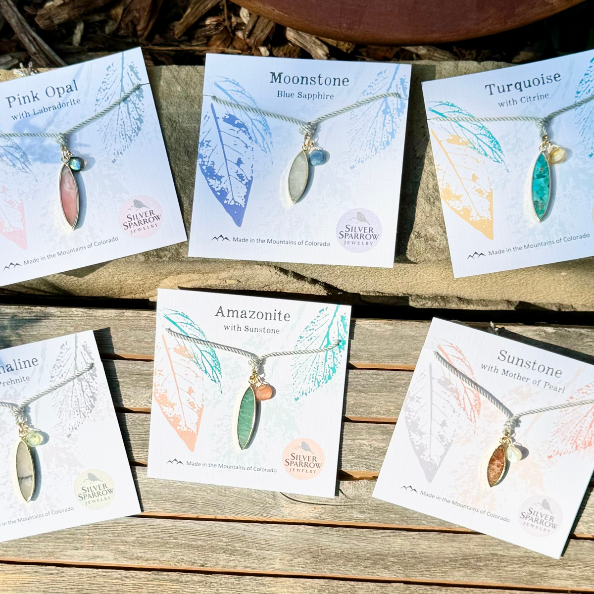 Elongated Drop Necklaces