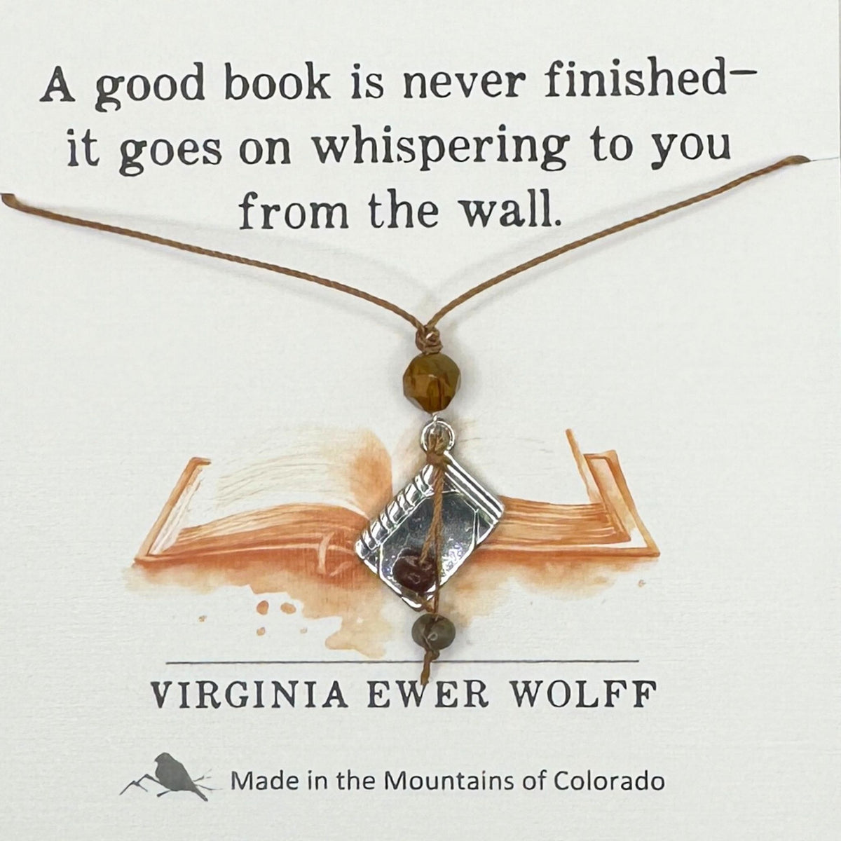 "A Good Book" Necklace