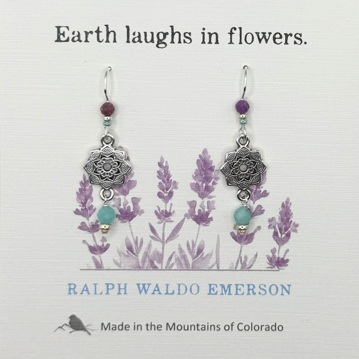 "Earth Laughs in Flowers" Earrings