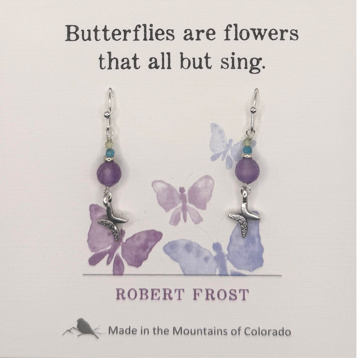 "Butterflies are Flowers" Earrings