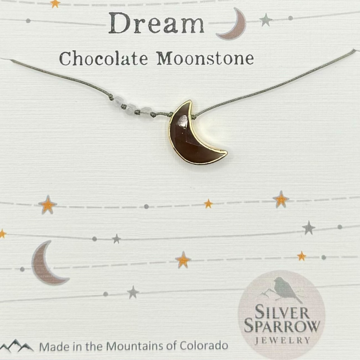Chocolate Moonstone Dream Necklace