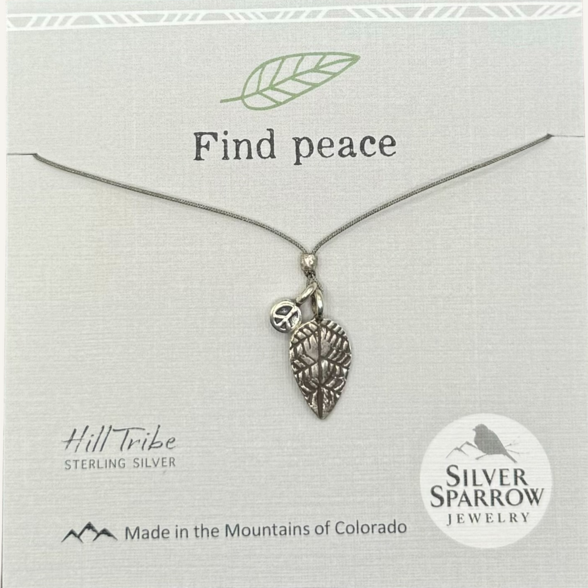 Find peace necklace