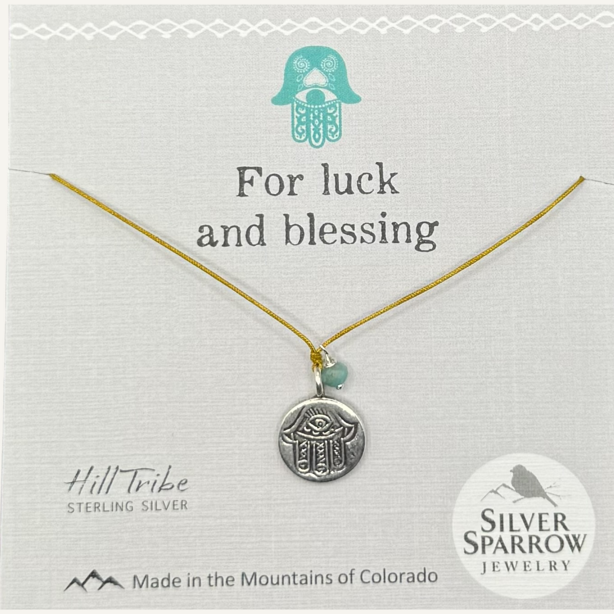 Blessing hamsa necklace