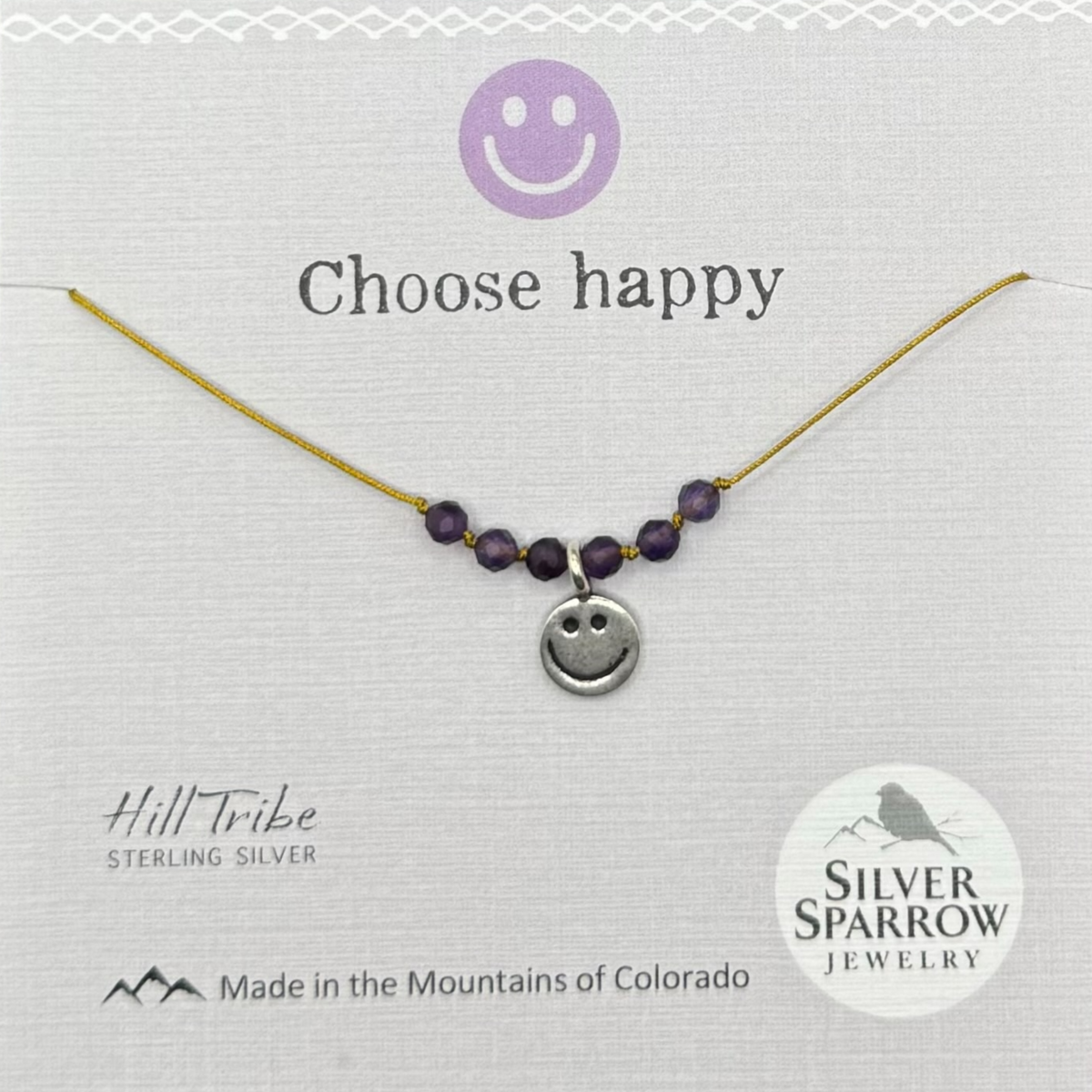Choose happy necklace