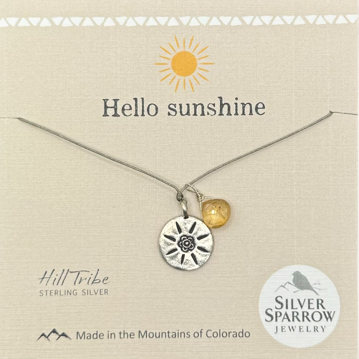 Hello sunshine necklace