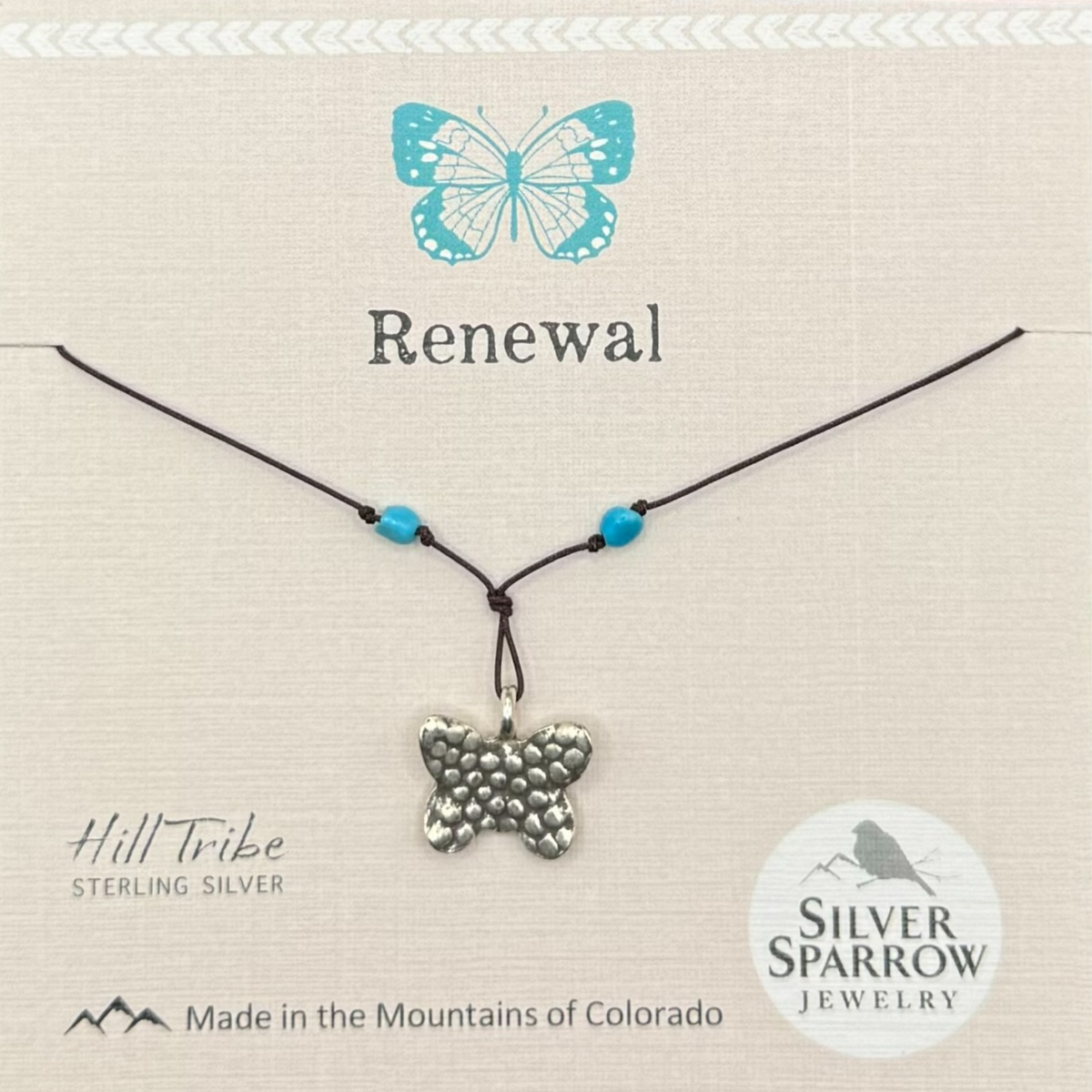 Renewal butterfly necklace