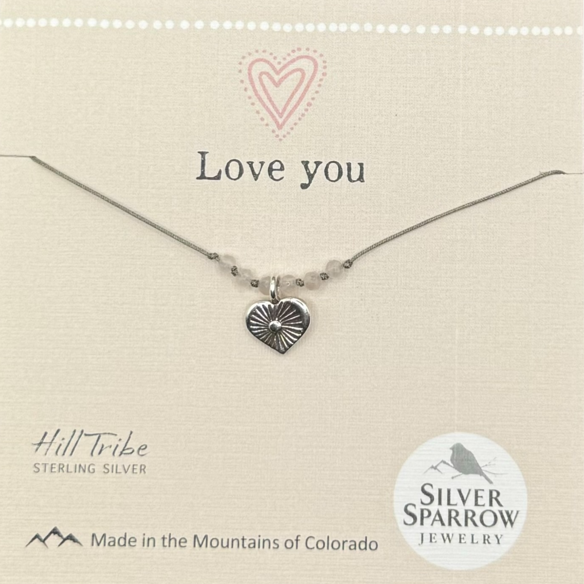 Love you, Hill Tribe necklace