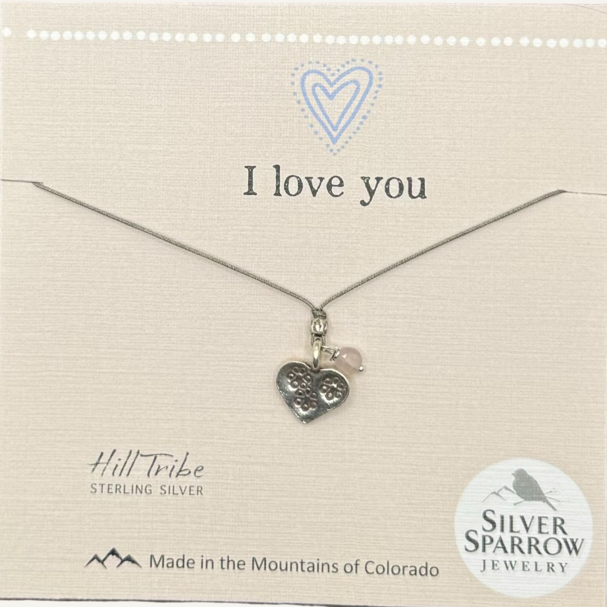 I love you, Hill Tribe necklace