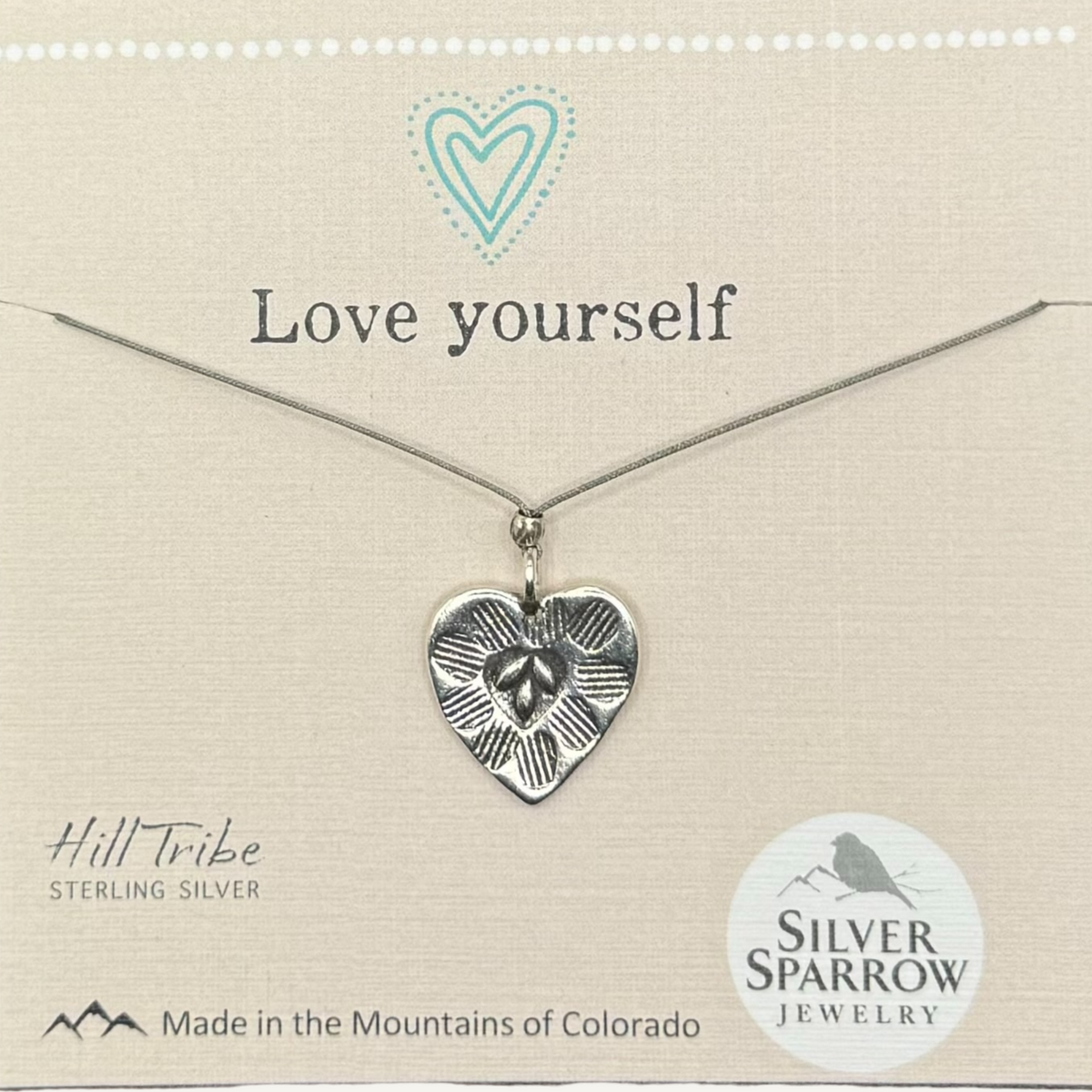 Love yourself, Hill Tribe necklace
