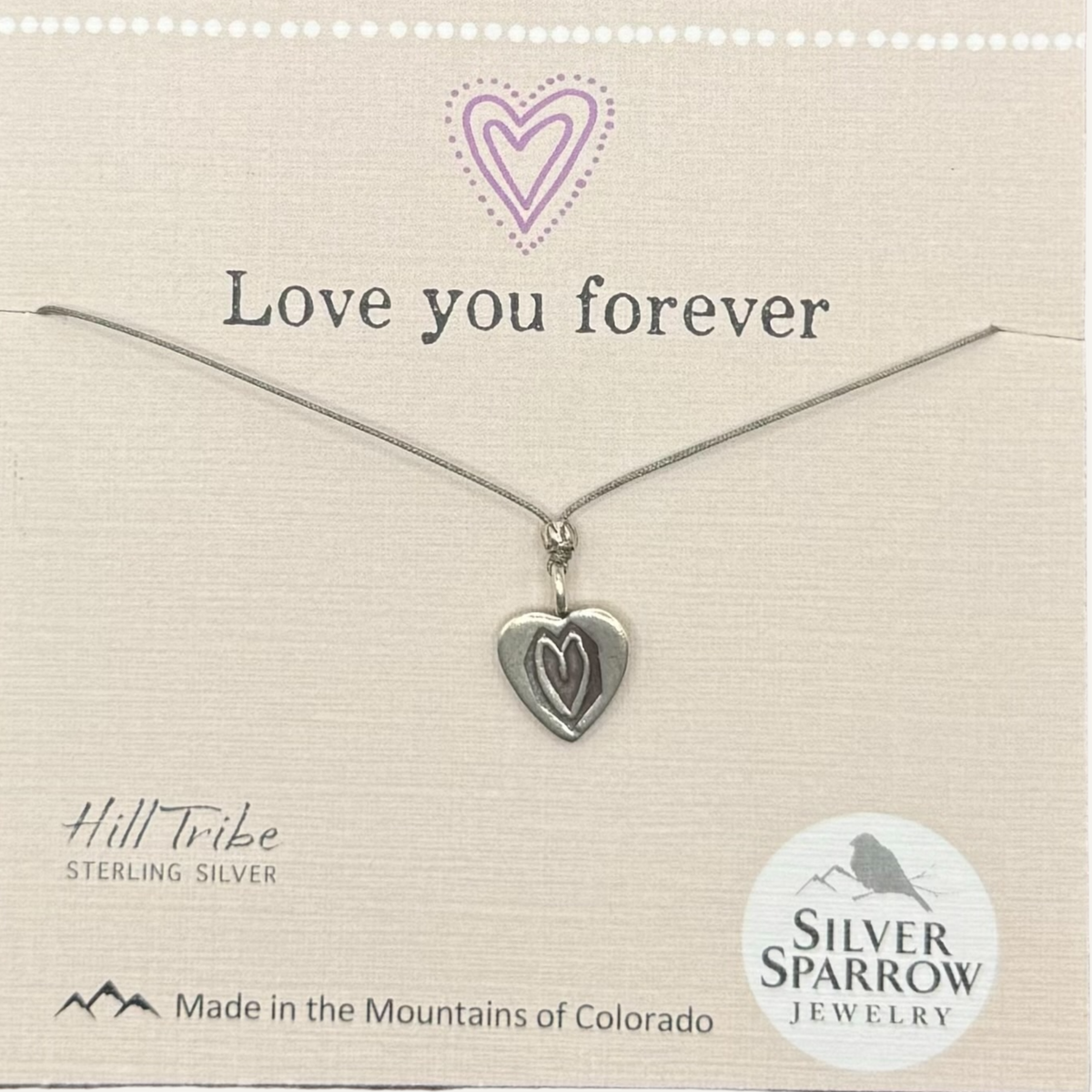 Love you forever, Hill Tribe necklace
