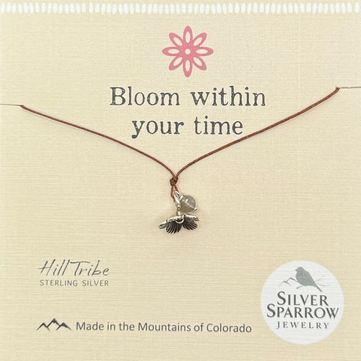 Bloom within your time necklace