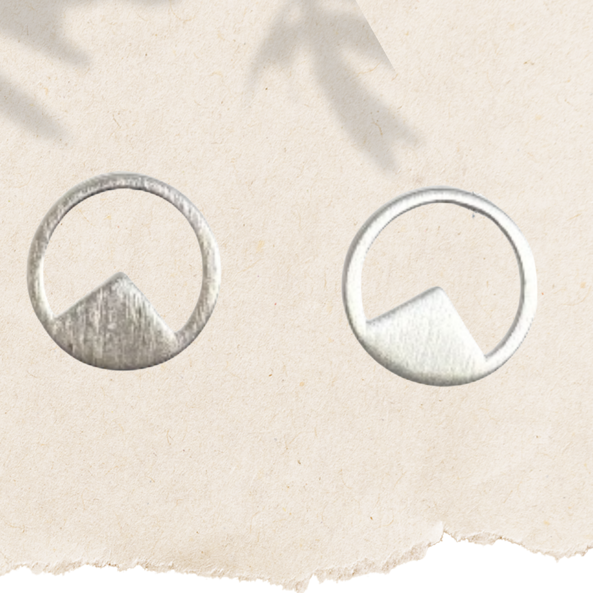 Mountain sterling stud earrings