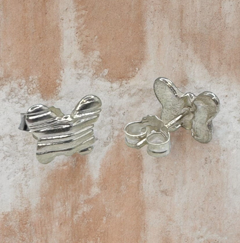 Sterling Silver Butterfly Stud earrings