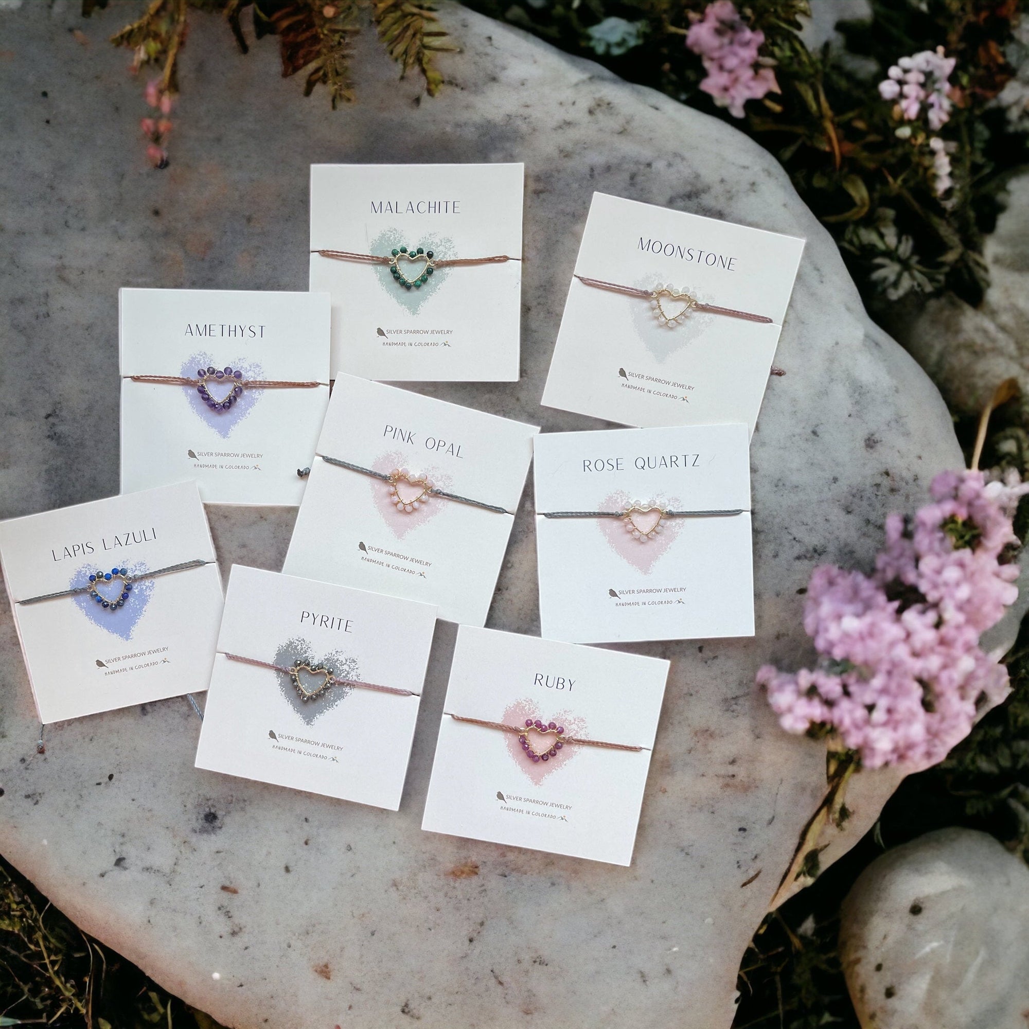 Heart wrapped bracelets