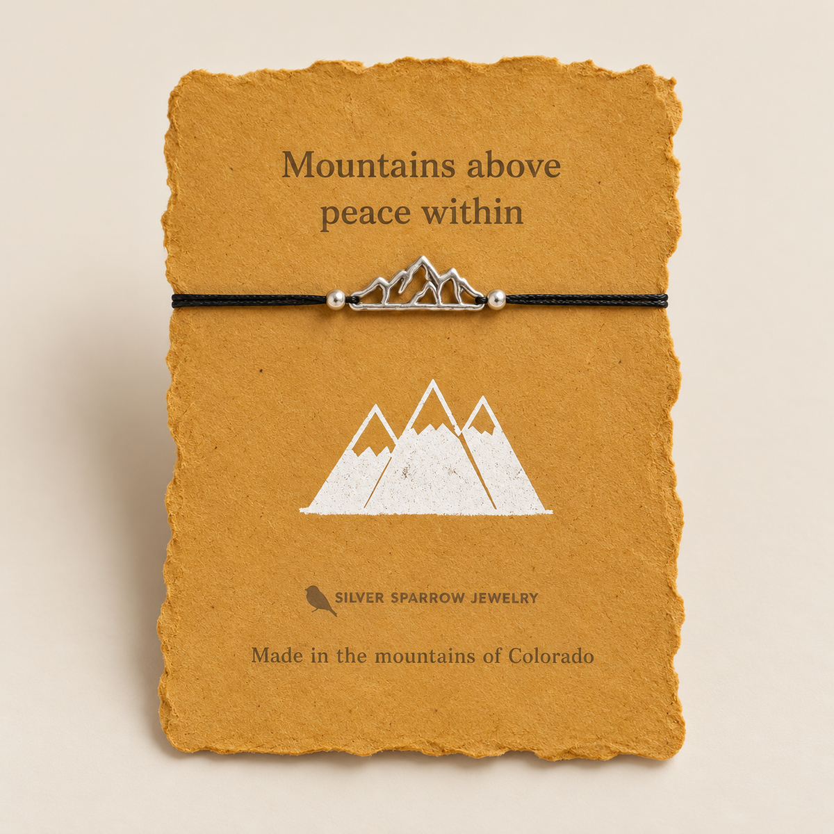 Sterling mountain adjustable bracelet
