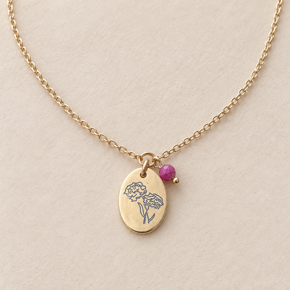 October Birth Flower Necklace