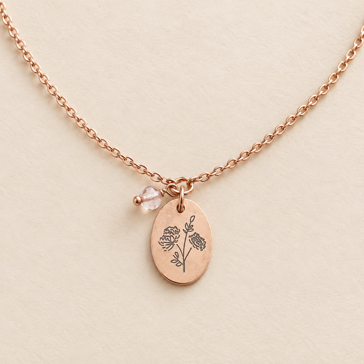 November Birth Flower Necklace