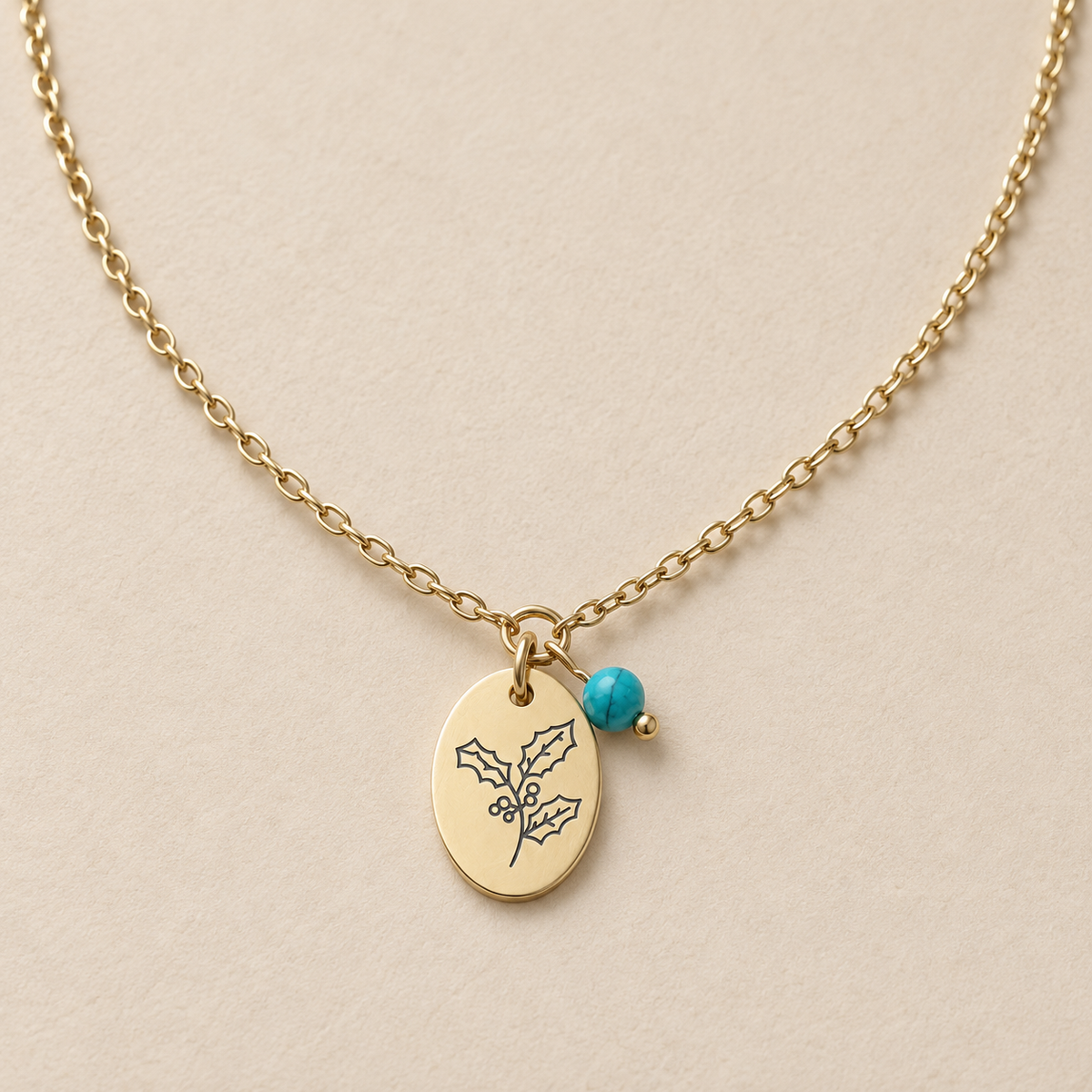 December Birth Flower Necklace