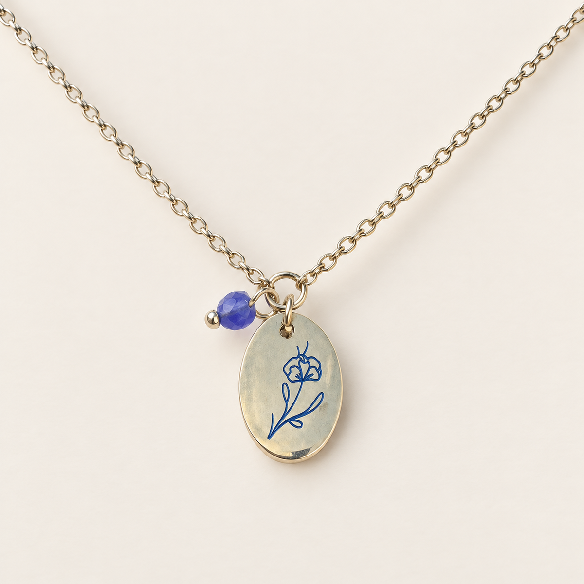 February Birth Flower Necklace
