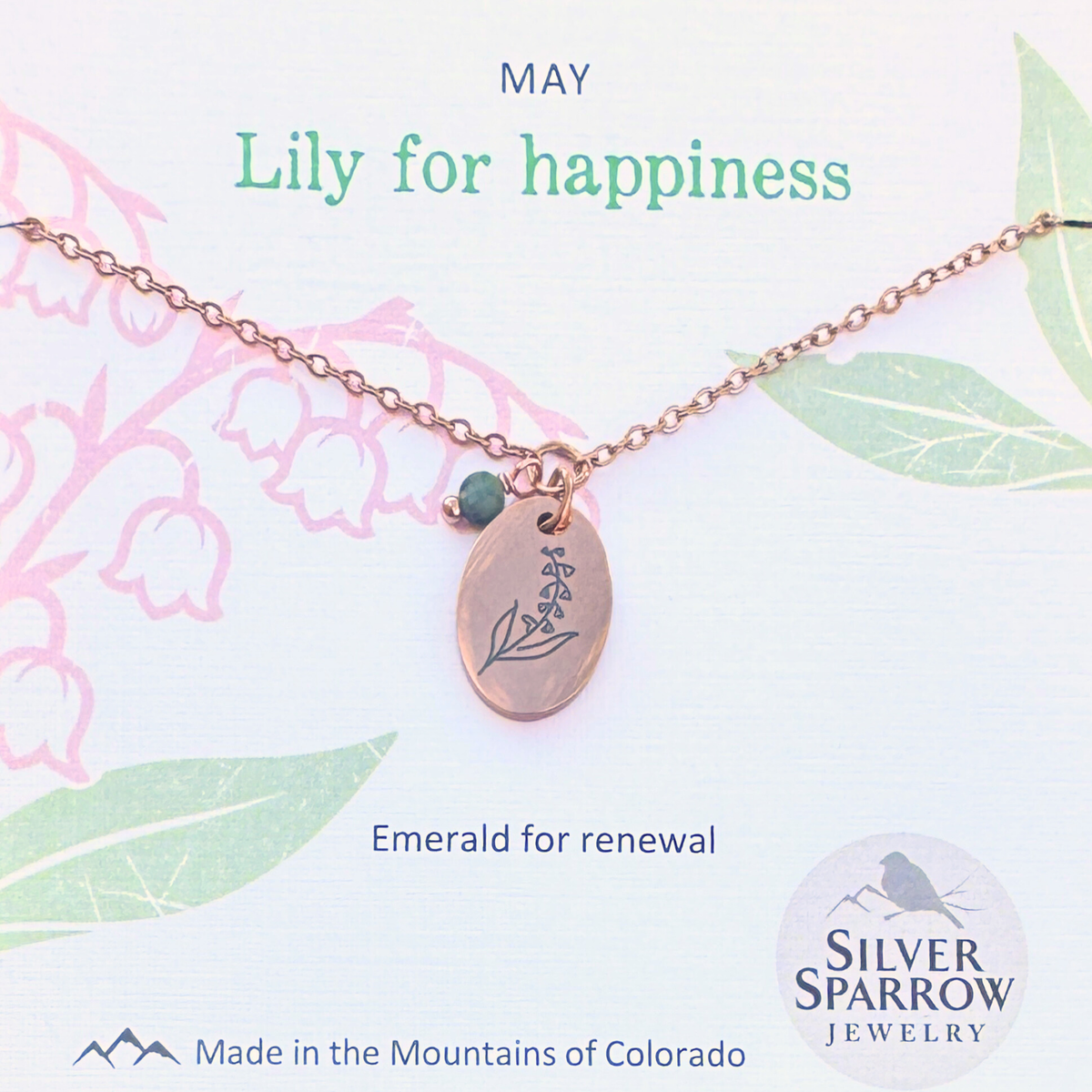 May Birth Flower Necklace