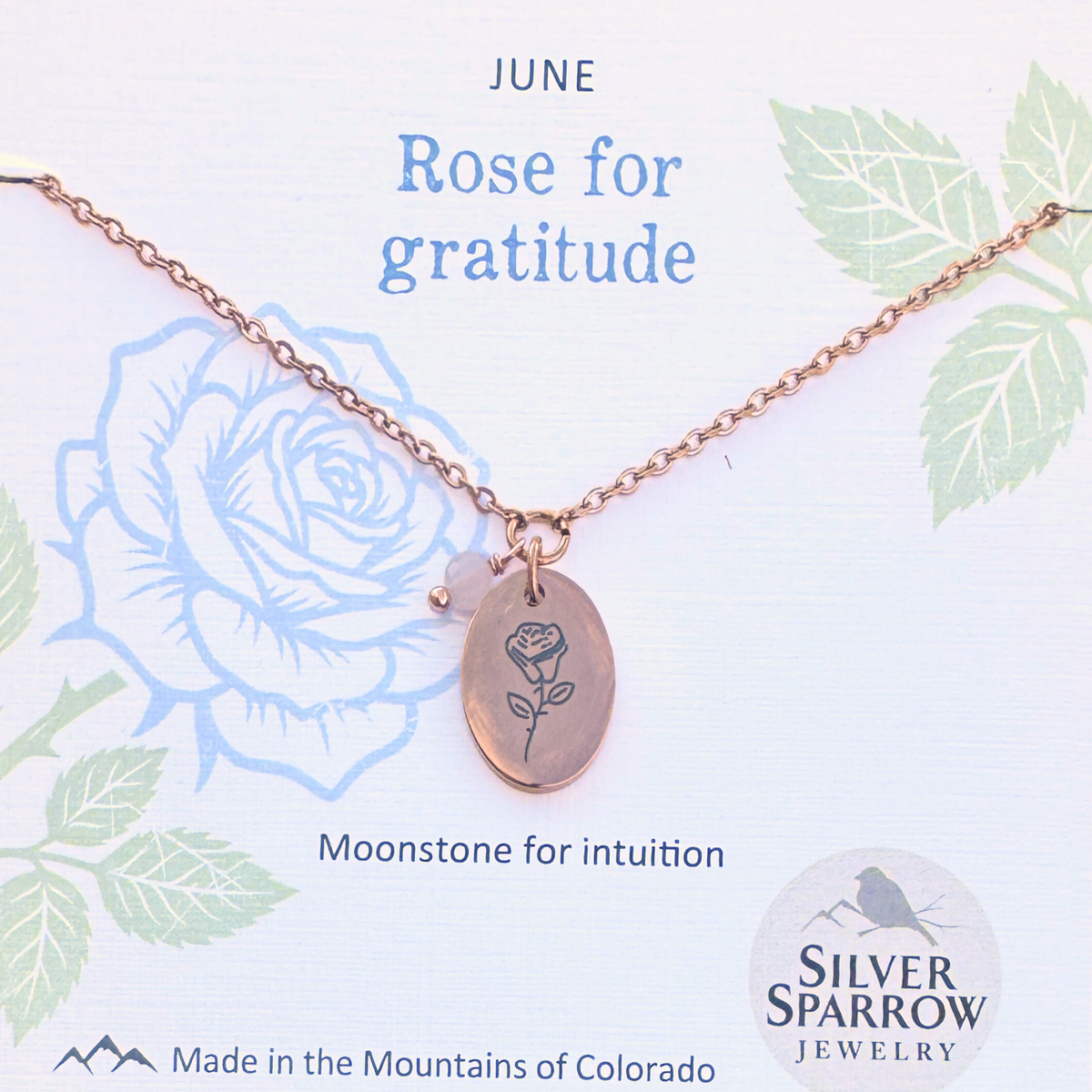 June Birth Flower Necklace