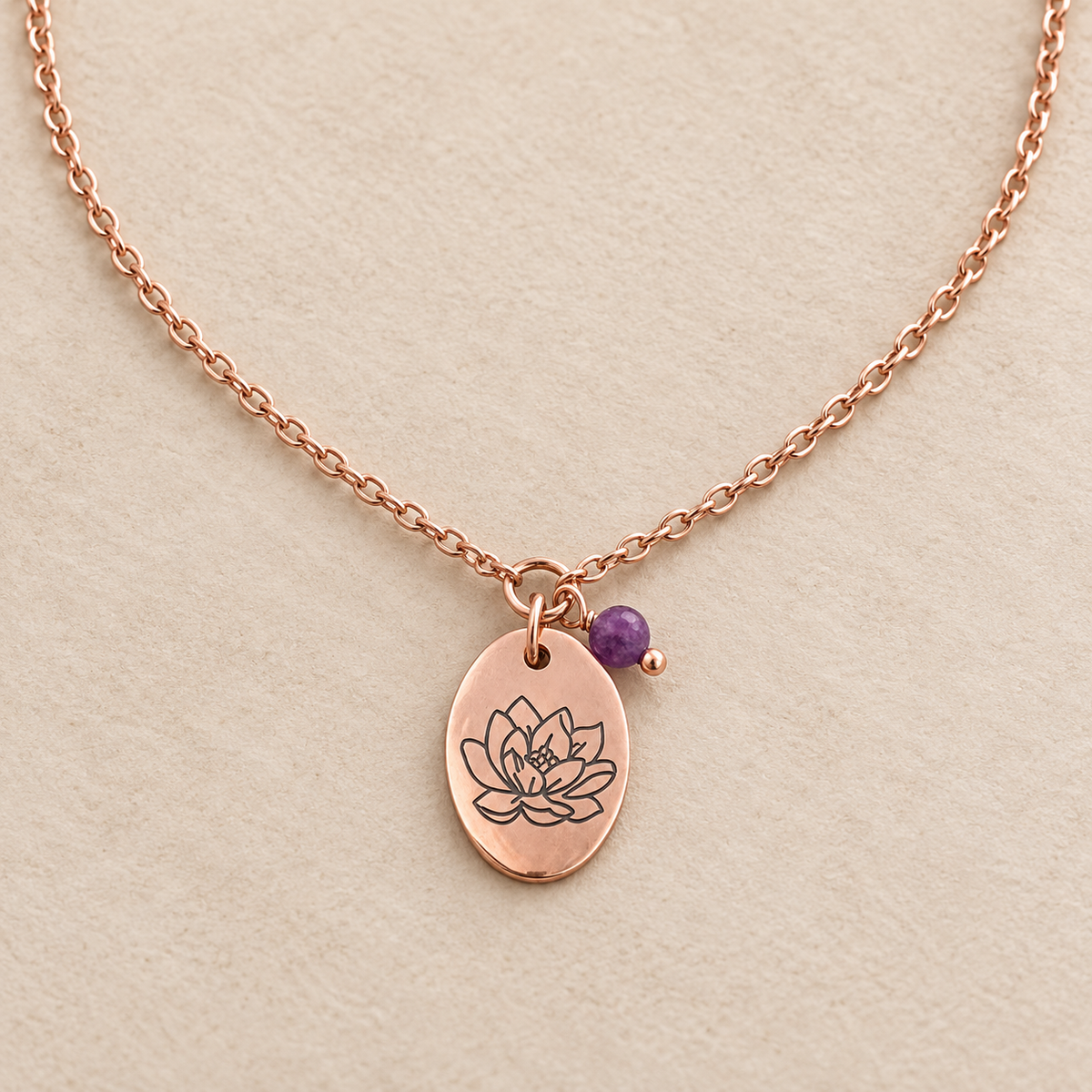 July Birth Flower Necklace