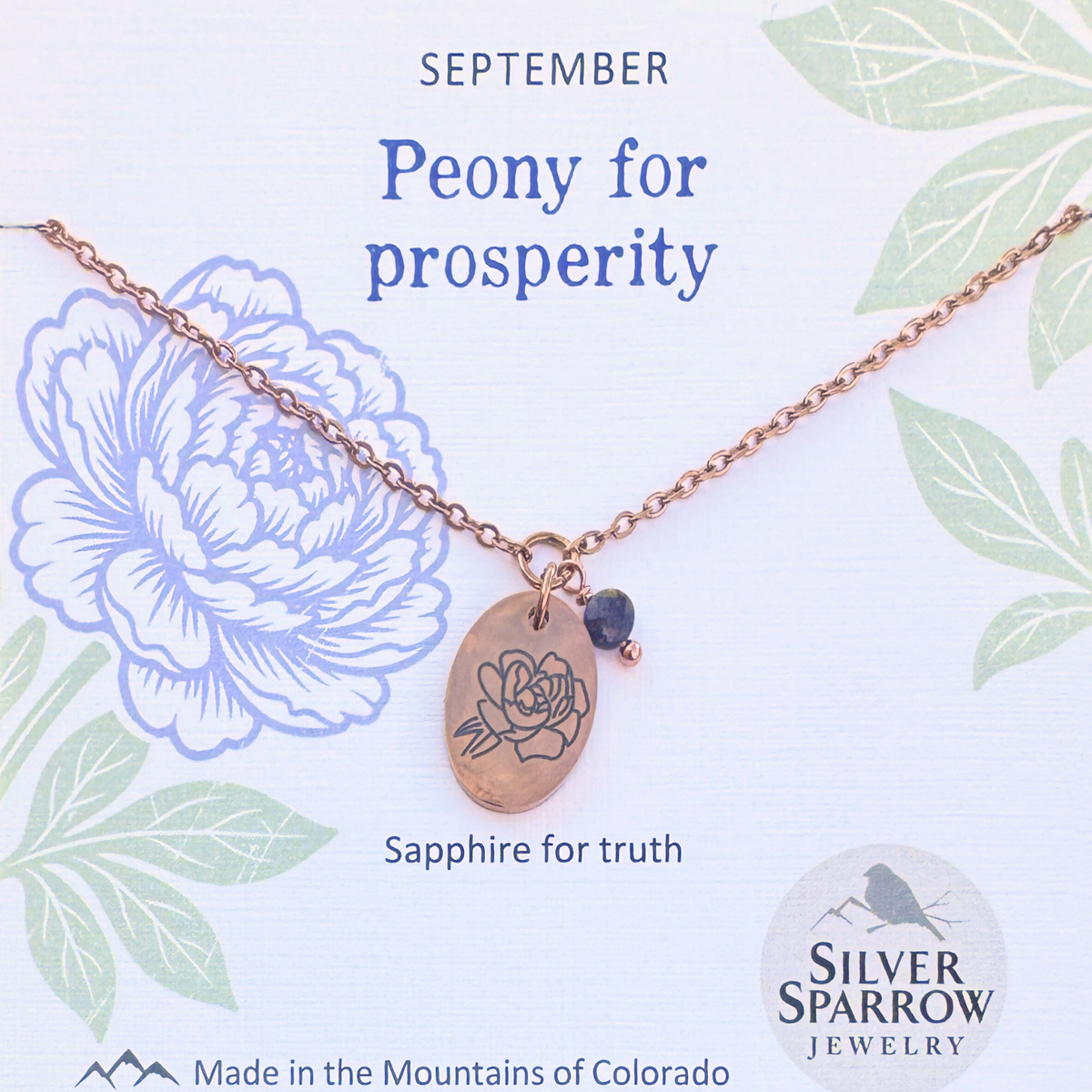 September Birth Flower Necklace