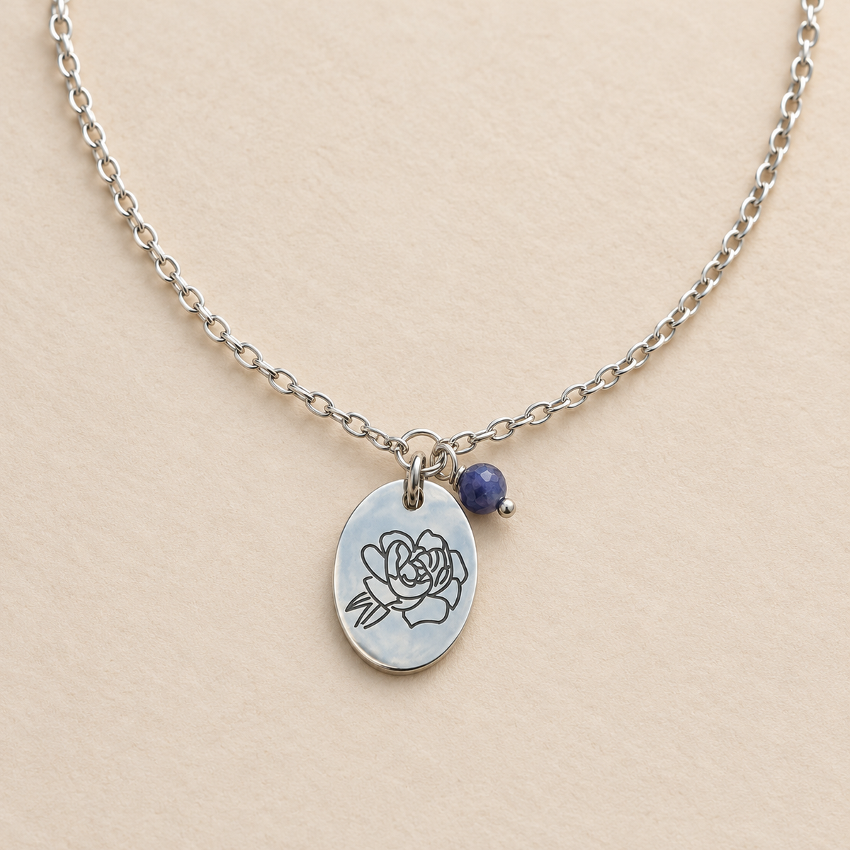 September Birth Flower Necklace