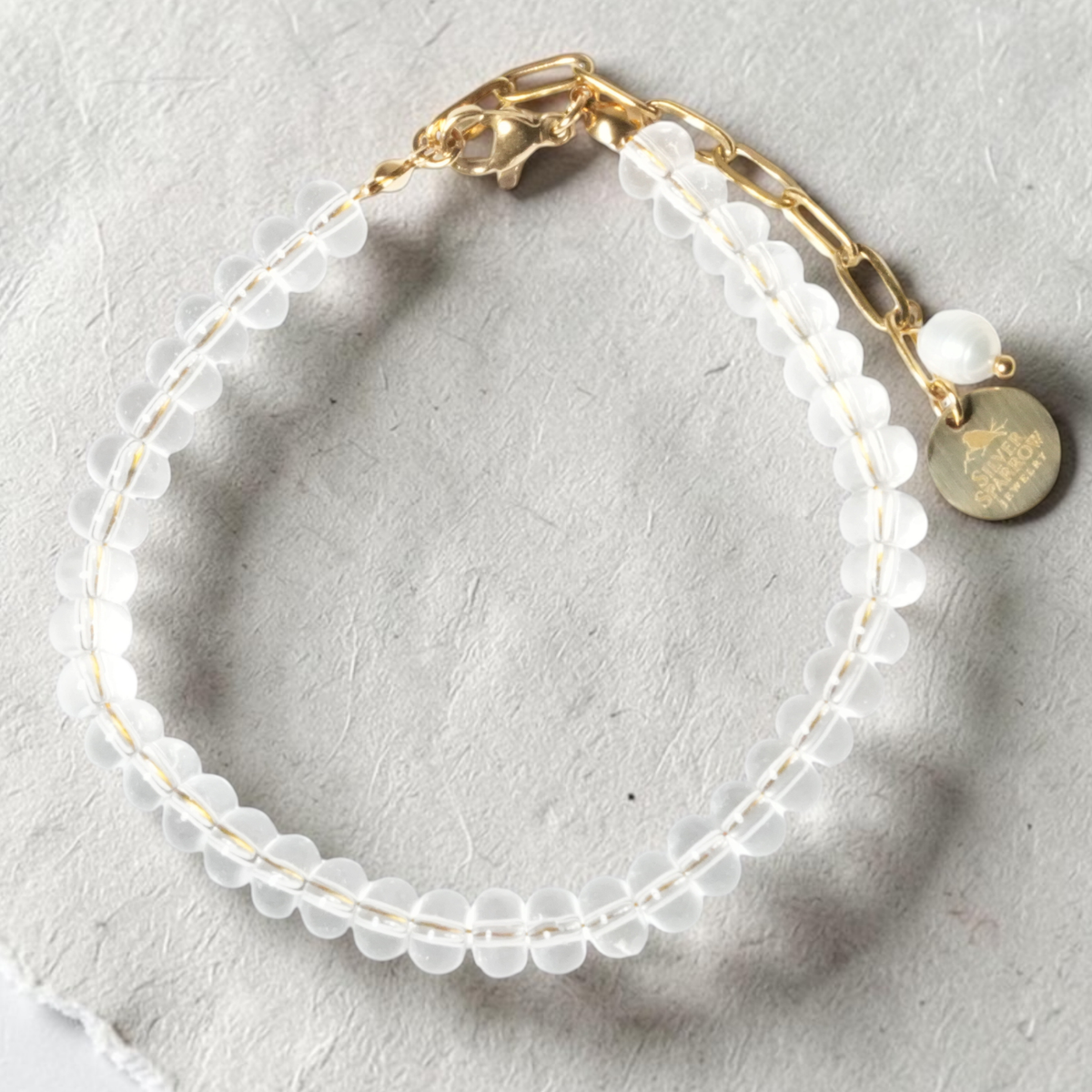Crystal Abacus Beaded Bracelet