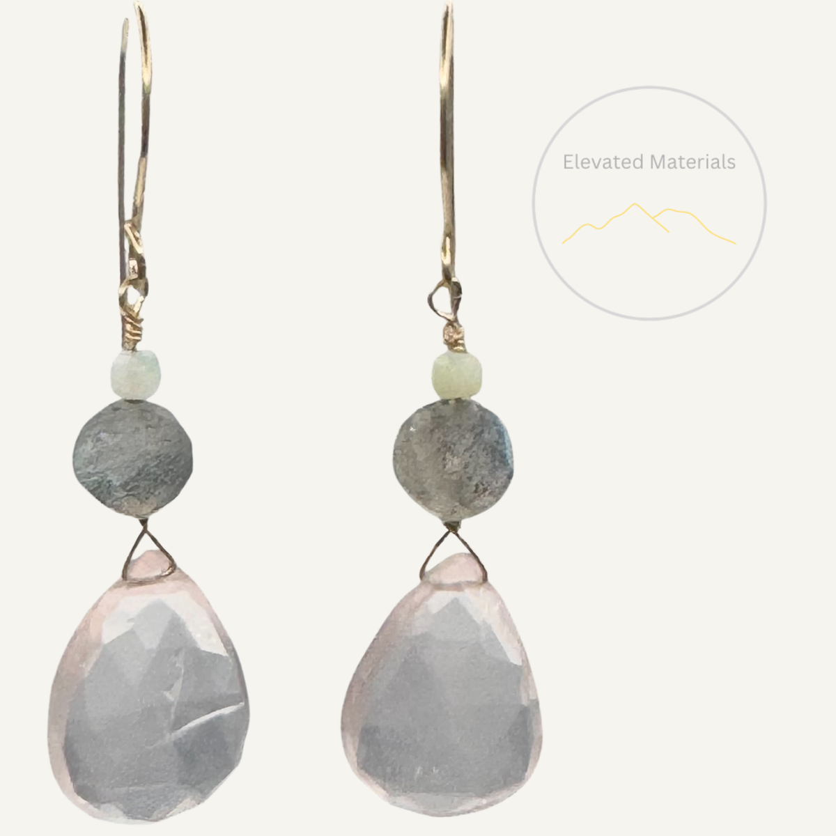 Rose Quartz earrings