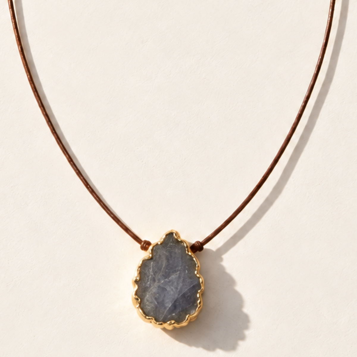 Tanzanite Gold Drop Necklace