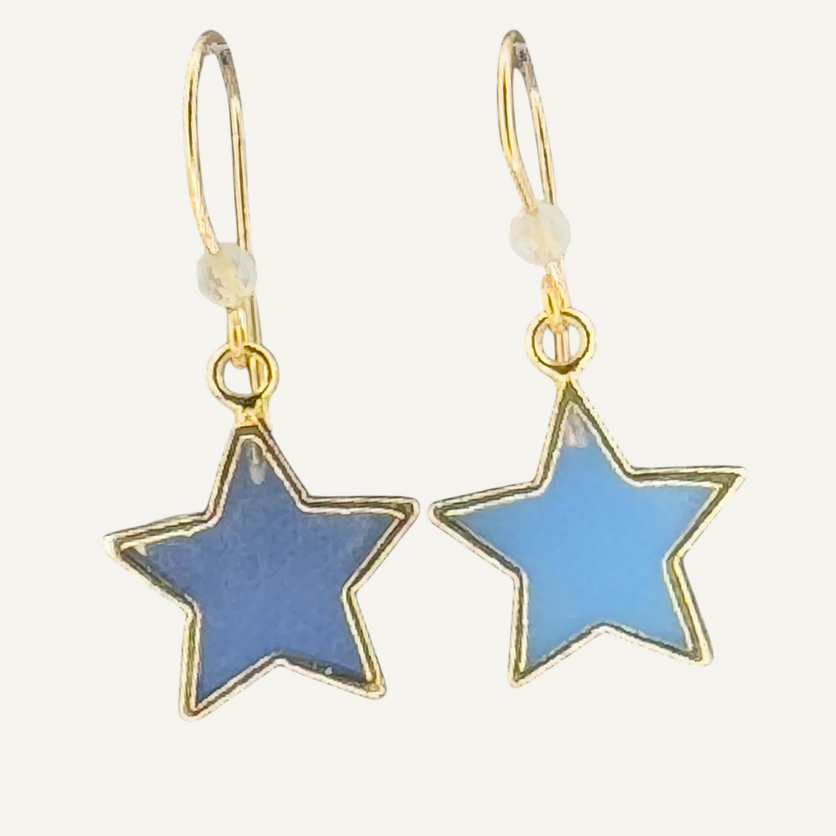 Opalite star earrings