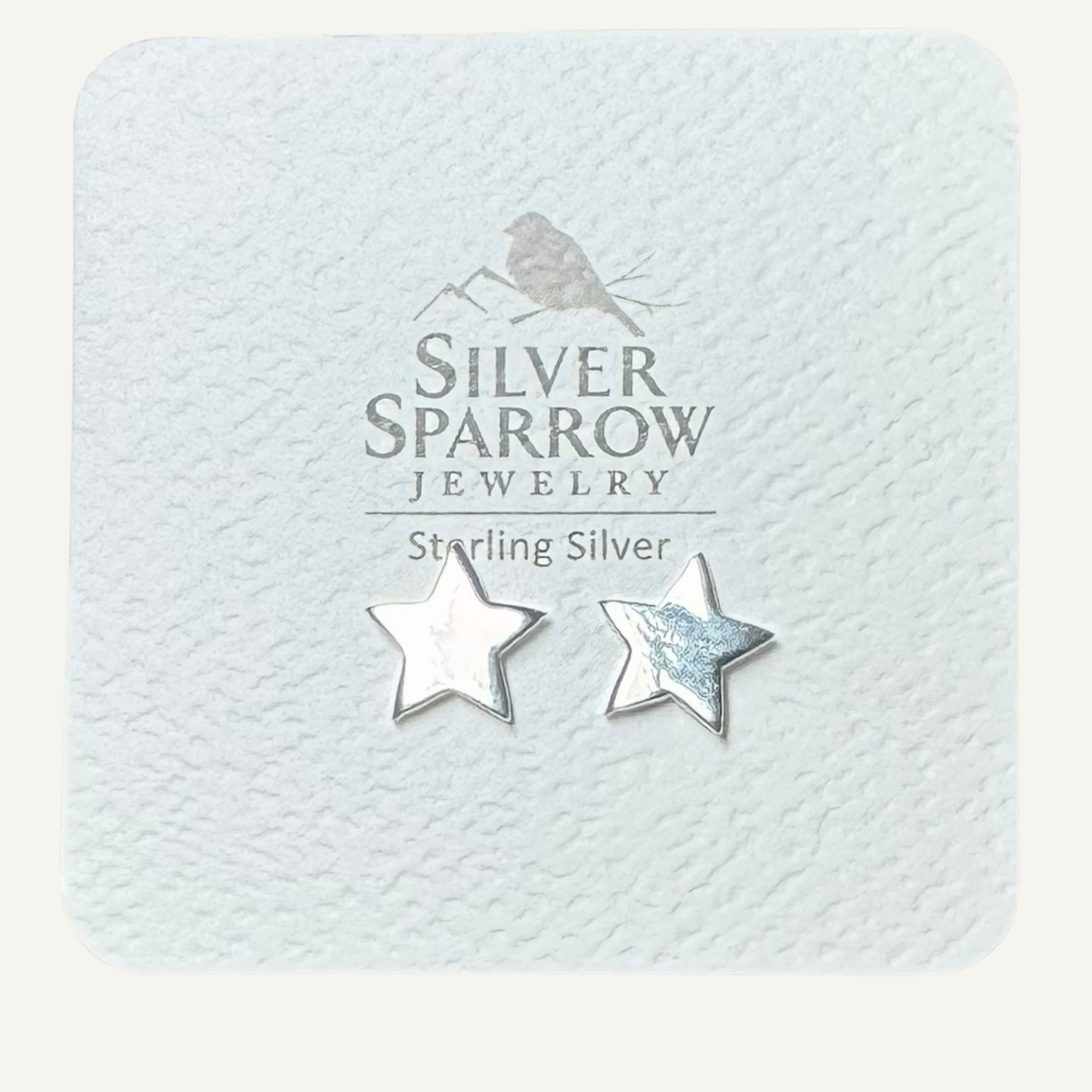 Sterling Silver Star Stud Earrings