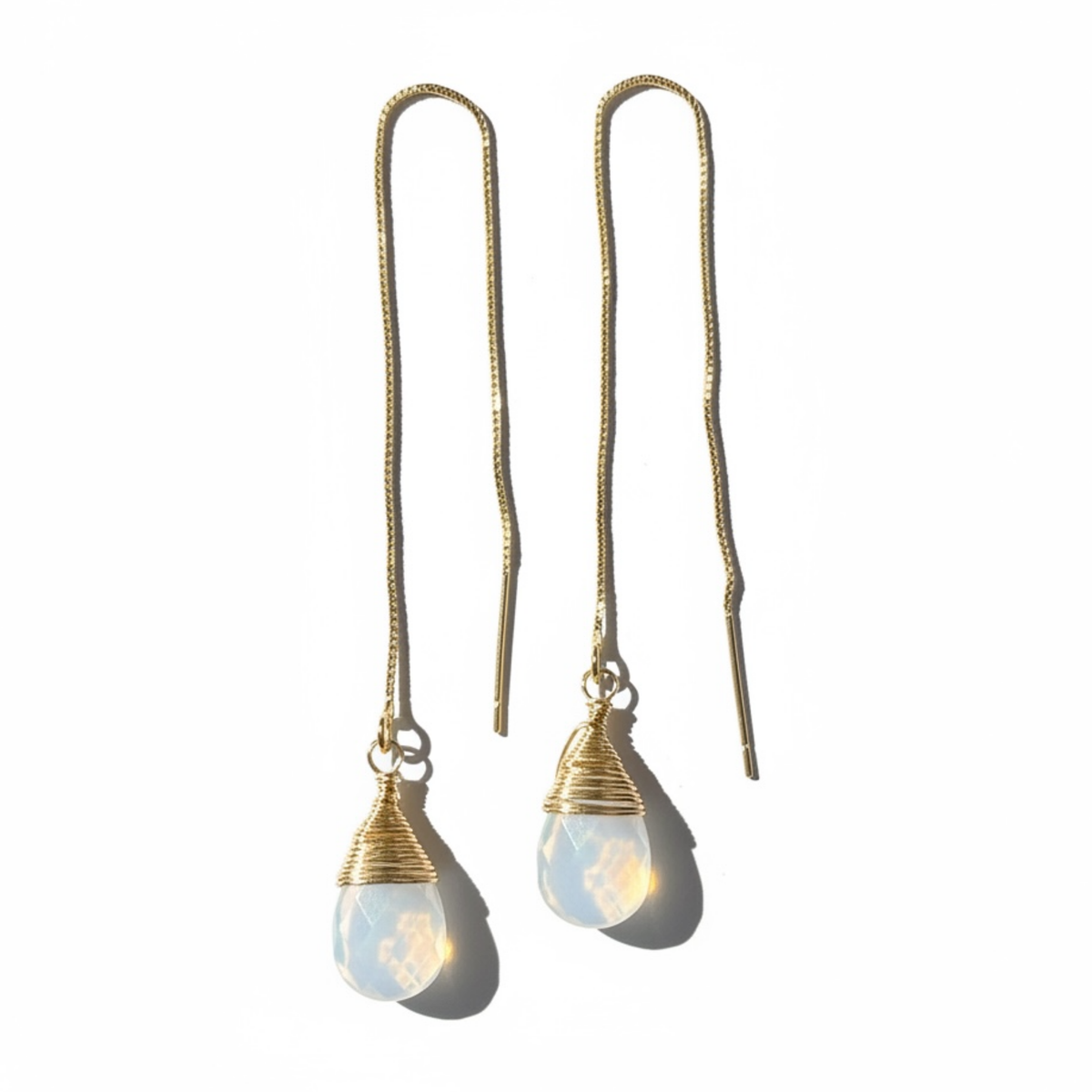 Drop Opalite Threader Earrings