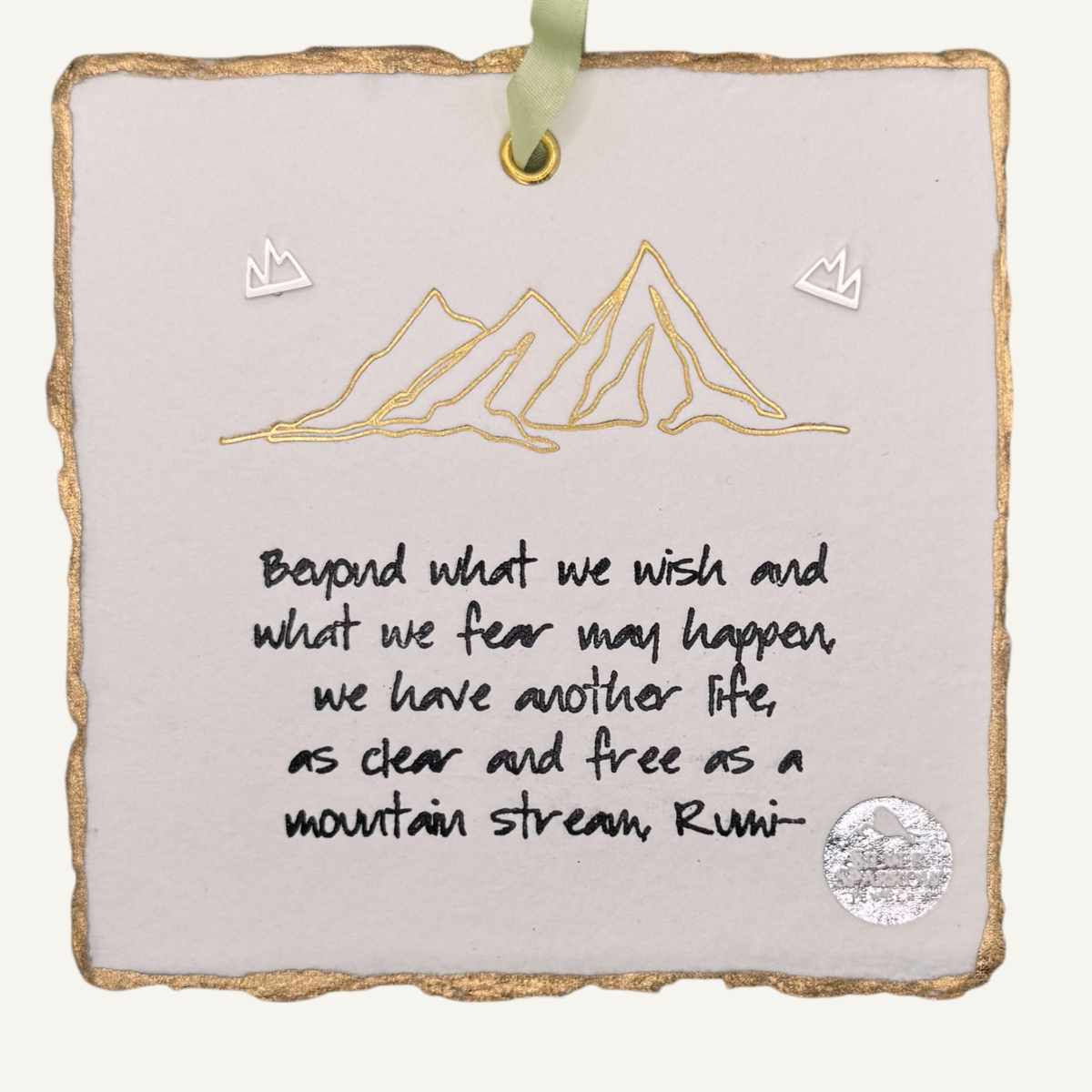 Sterling mountain peak stud earrings