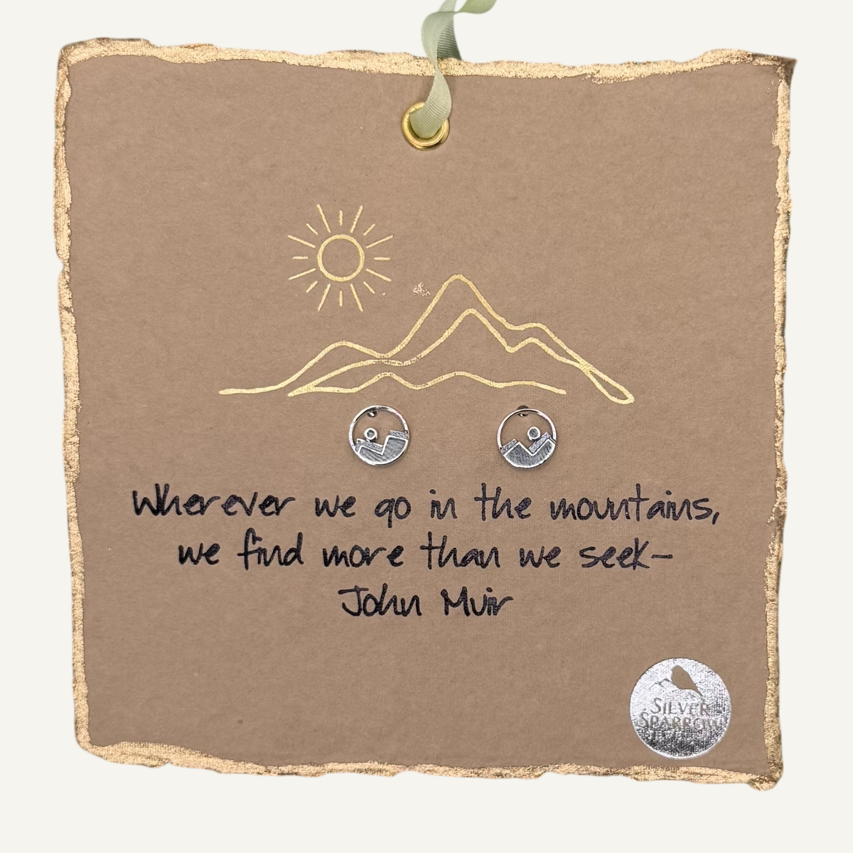 Mountain Circle Earrings