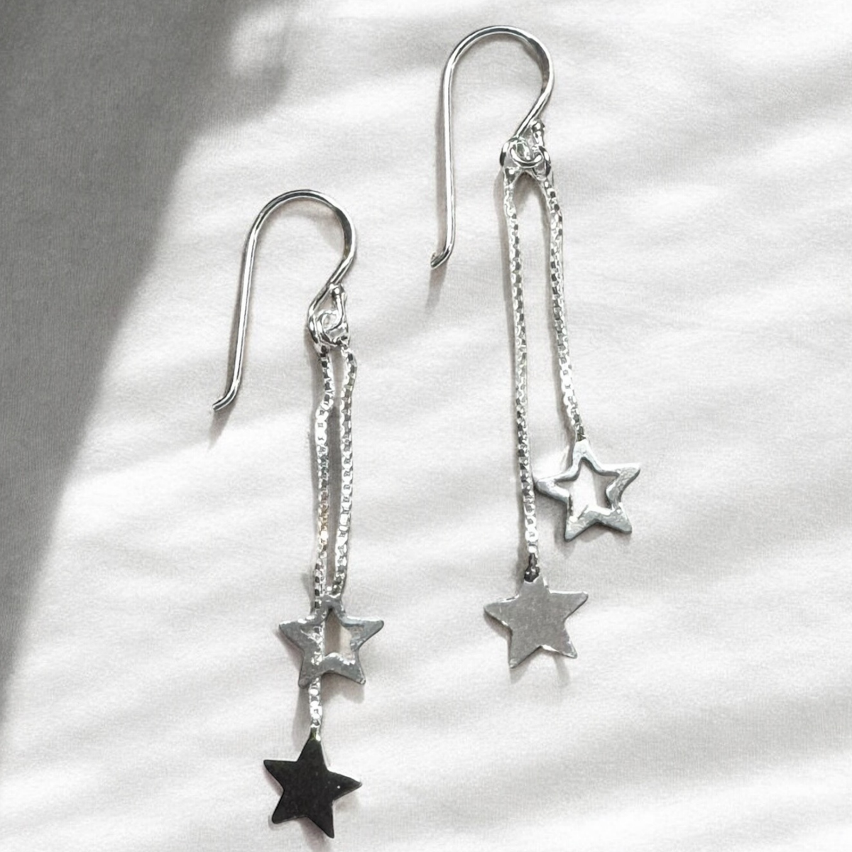 Star Double Chain Earrings