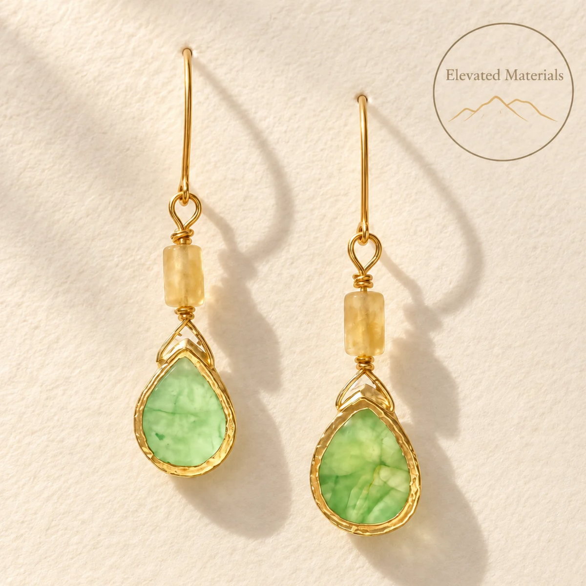 Forest Light | Green Kyanite Drop Earrings