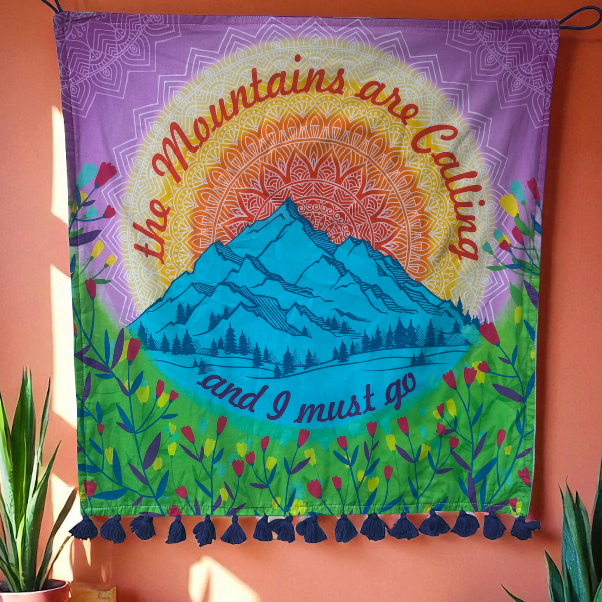 Mountain Wanderlust Tapestry