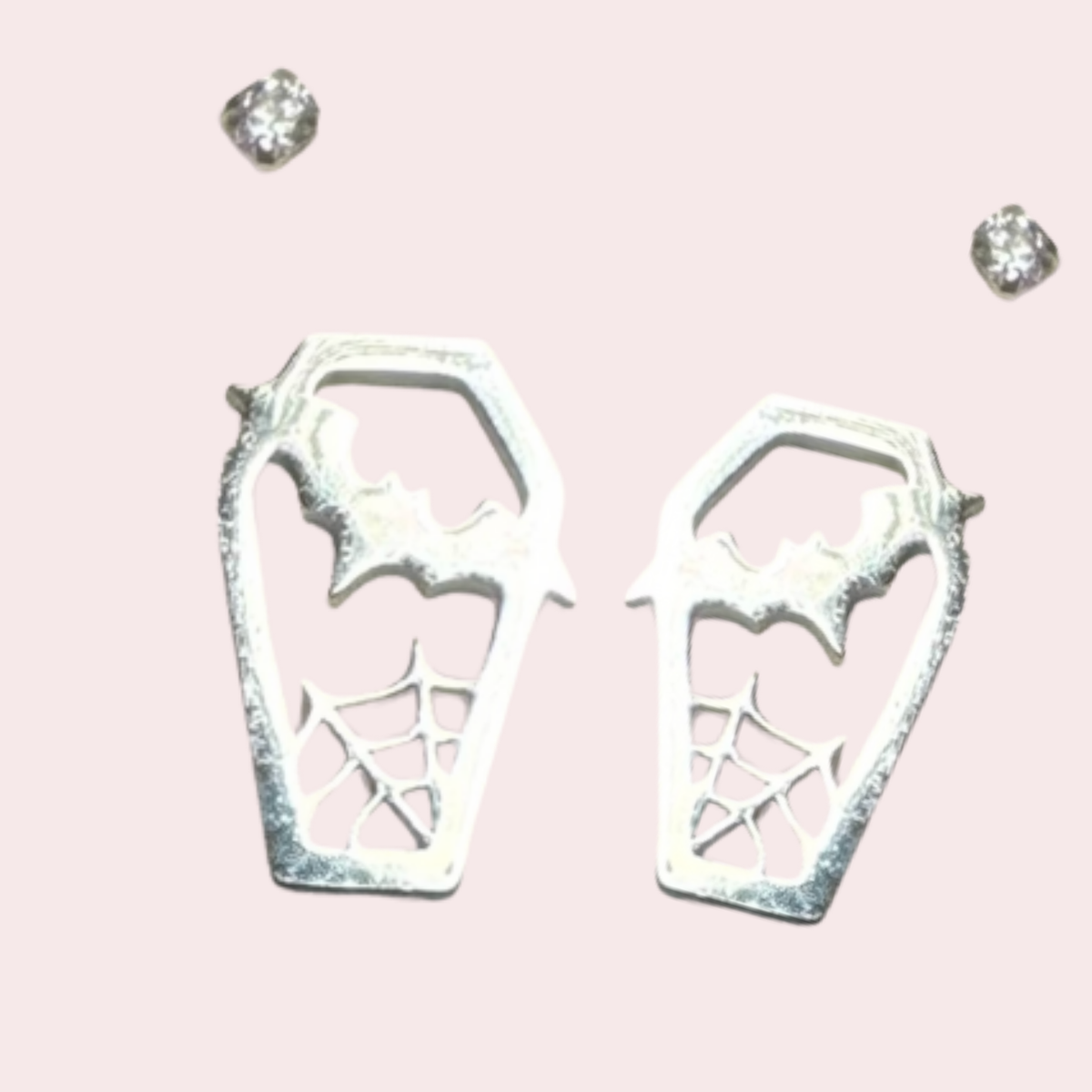 Halloween Trio coffin stud earrings