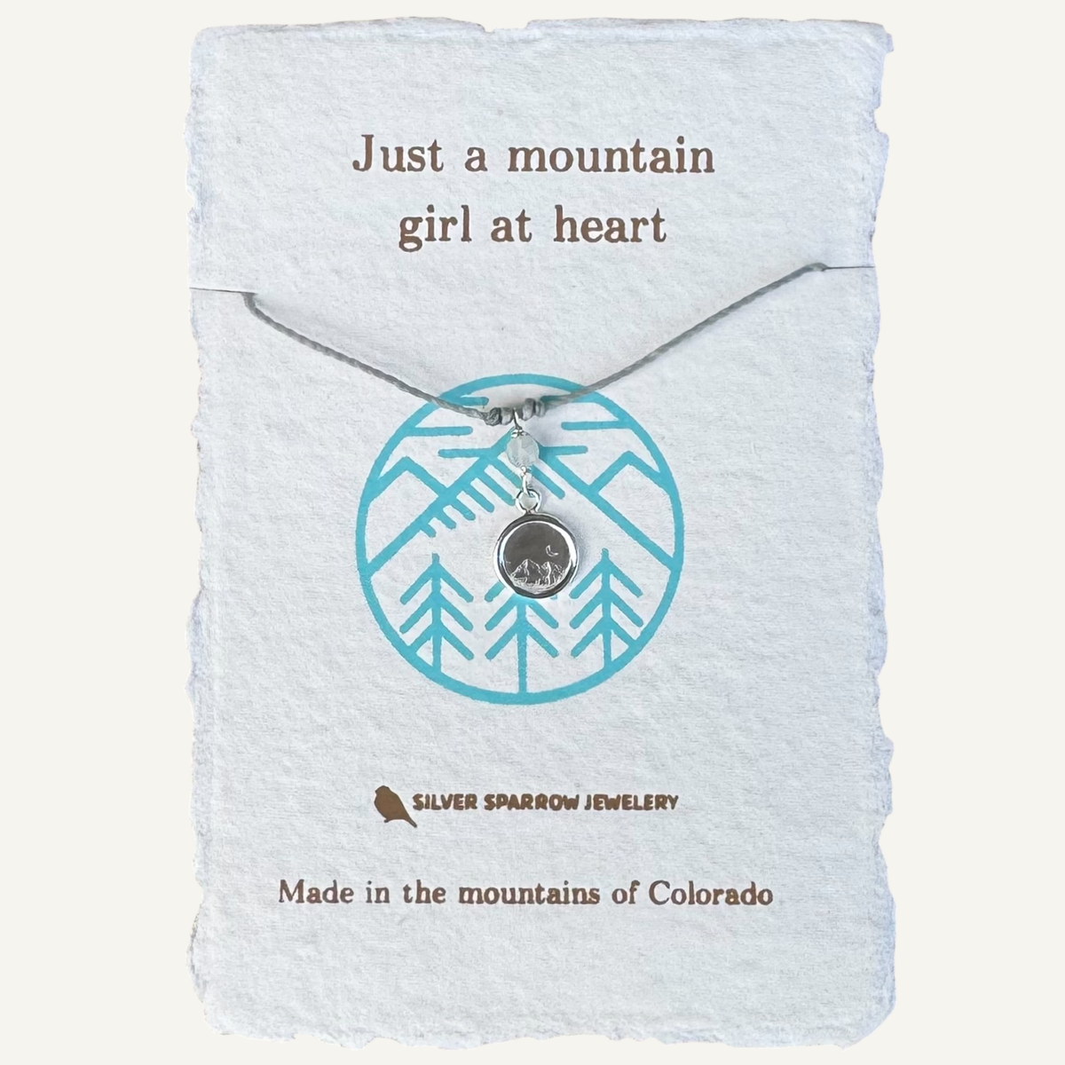 Just a mountain girl at heart necklace