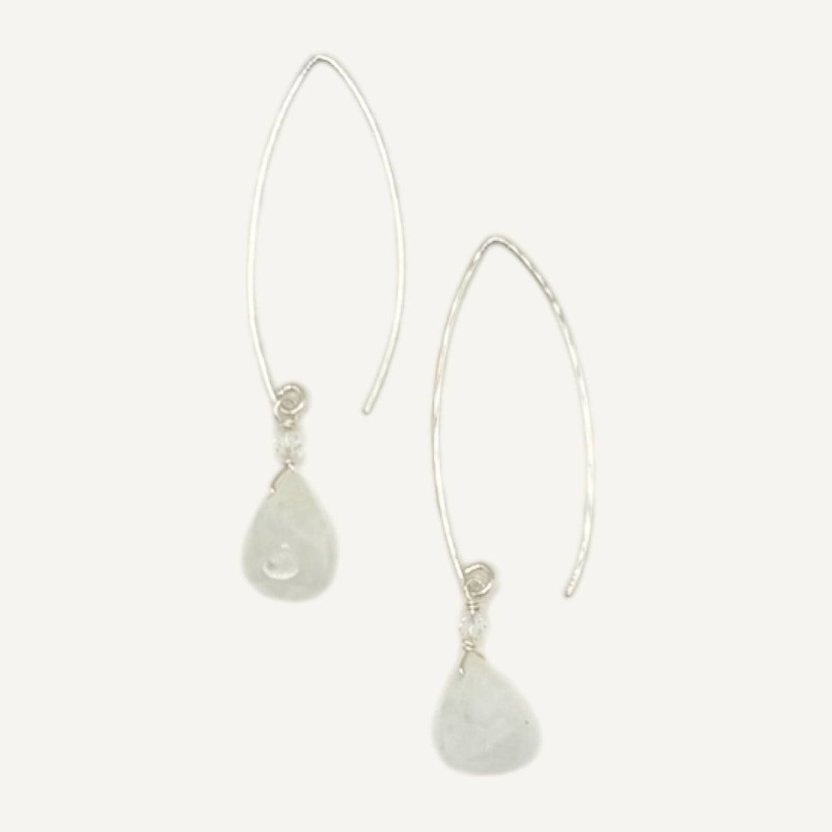 Rainbow Moonstone Briolette Earrings
