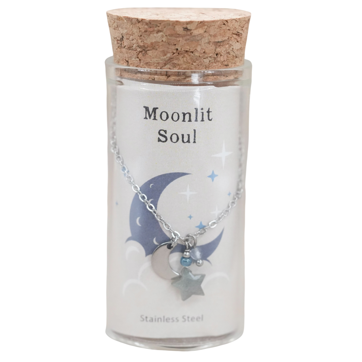 Sun and Moon Stainless Steel Necklace