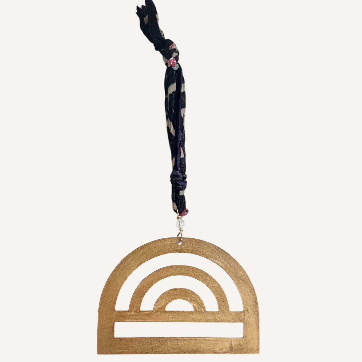 Wall hanging, brass rainbow