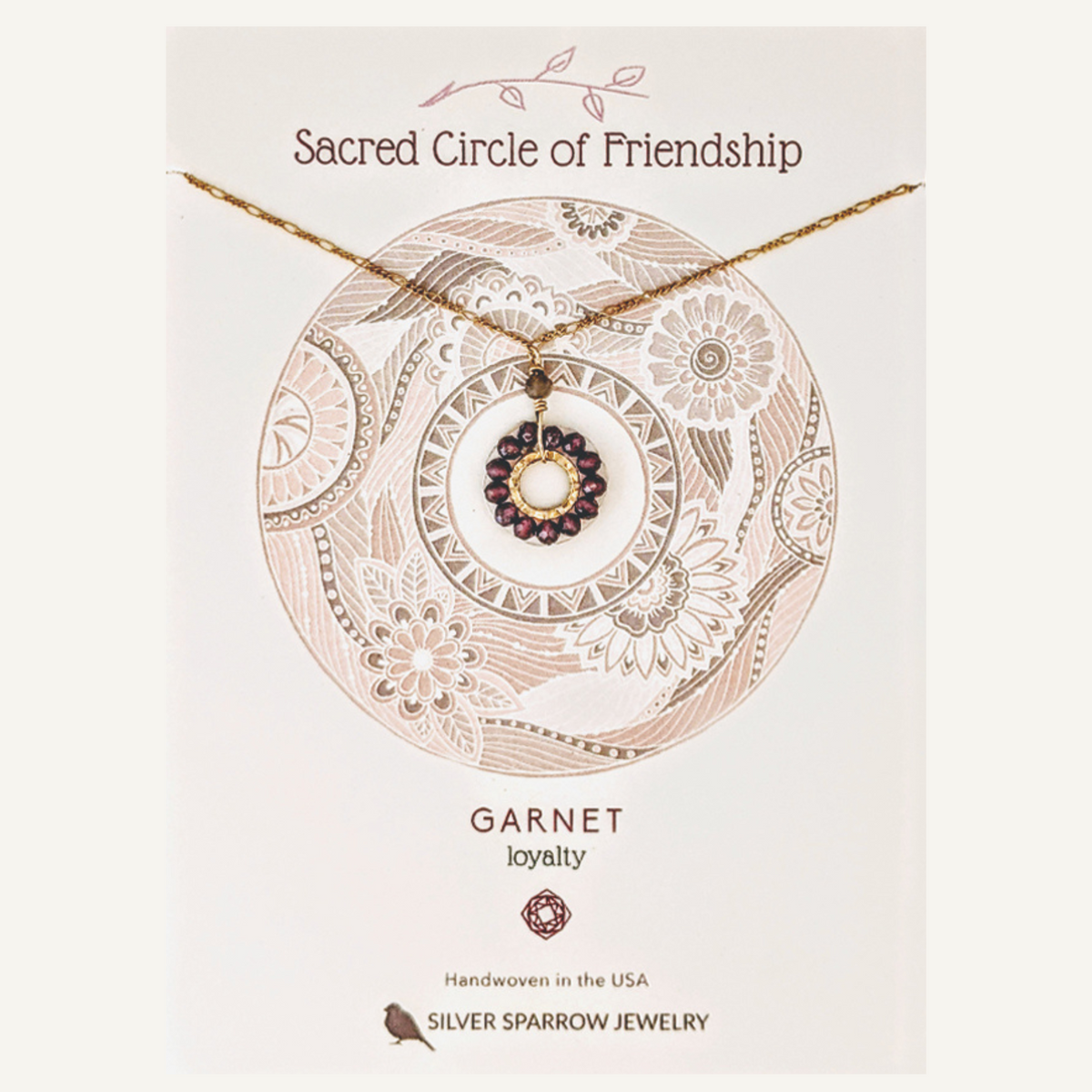 Gold Necklace-Sacred circle of friendship