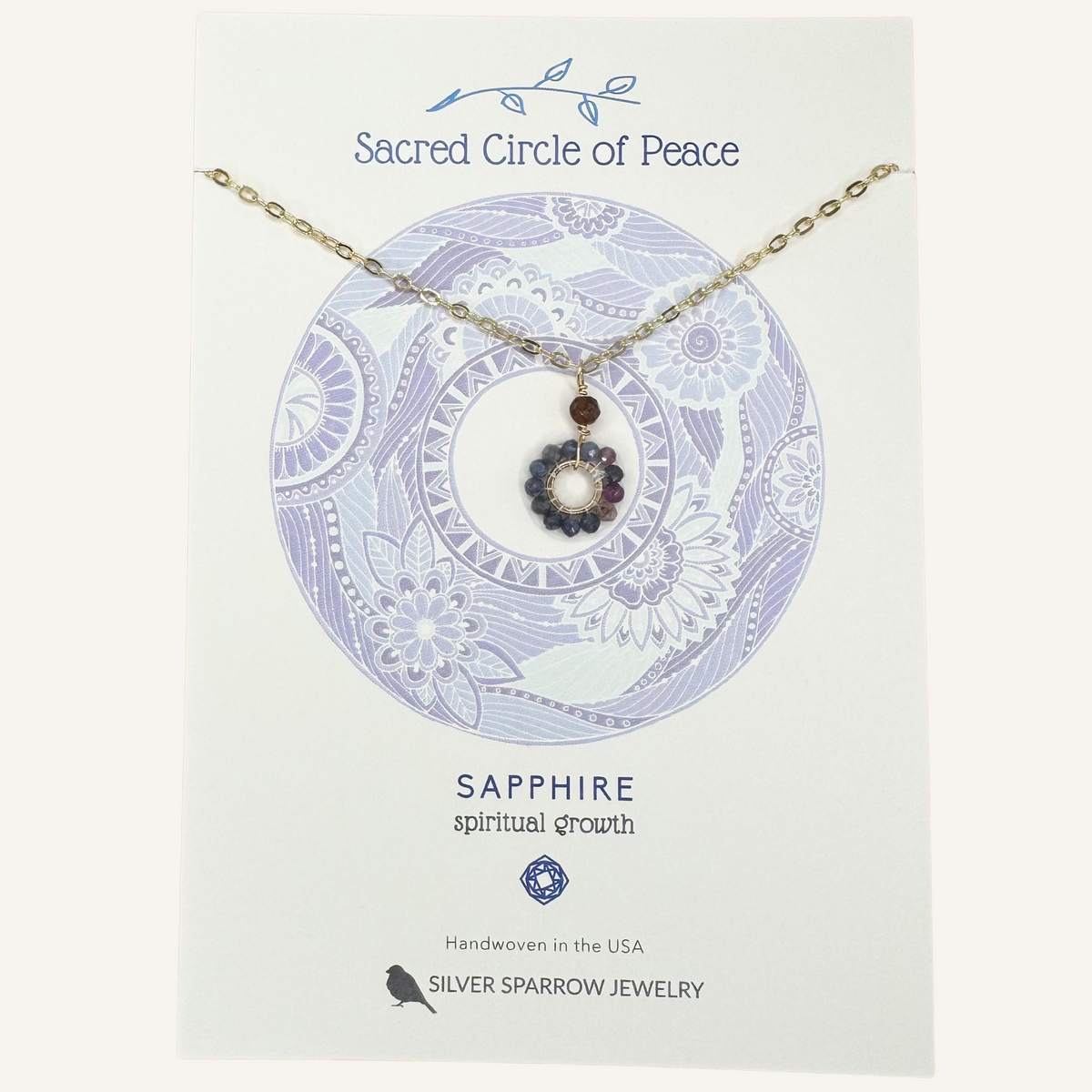 Gold Necklace-Sacred circle of Peace