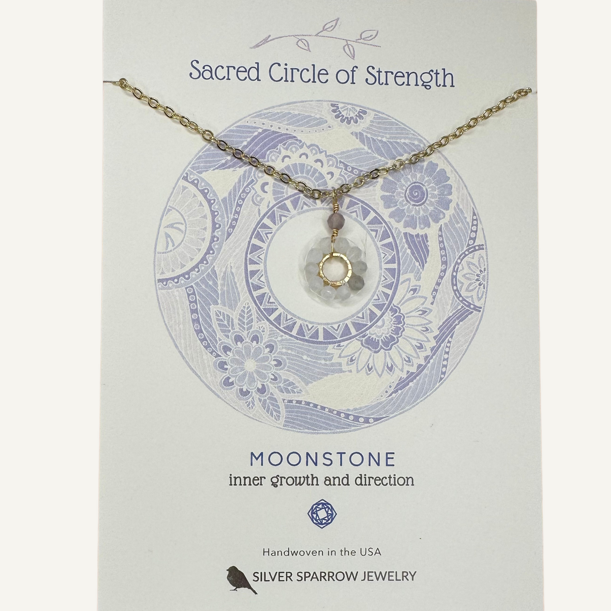 Gold Necklace-Sacred circle of strenth