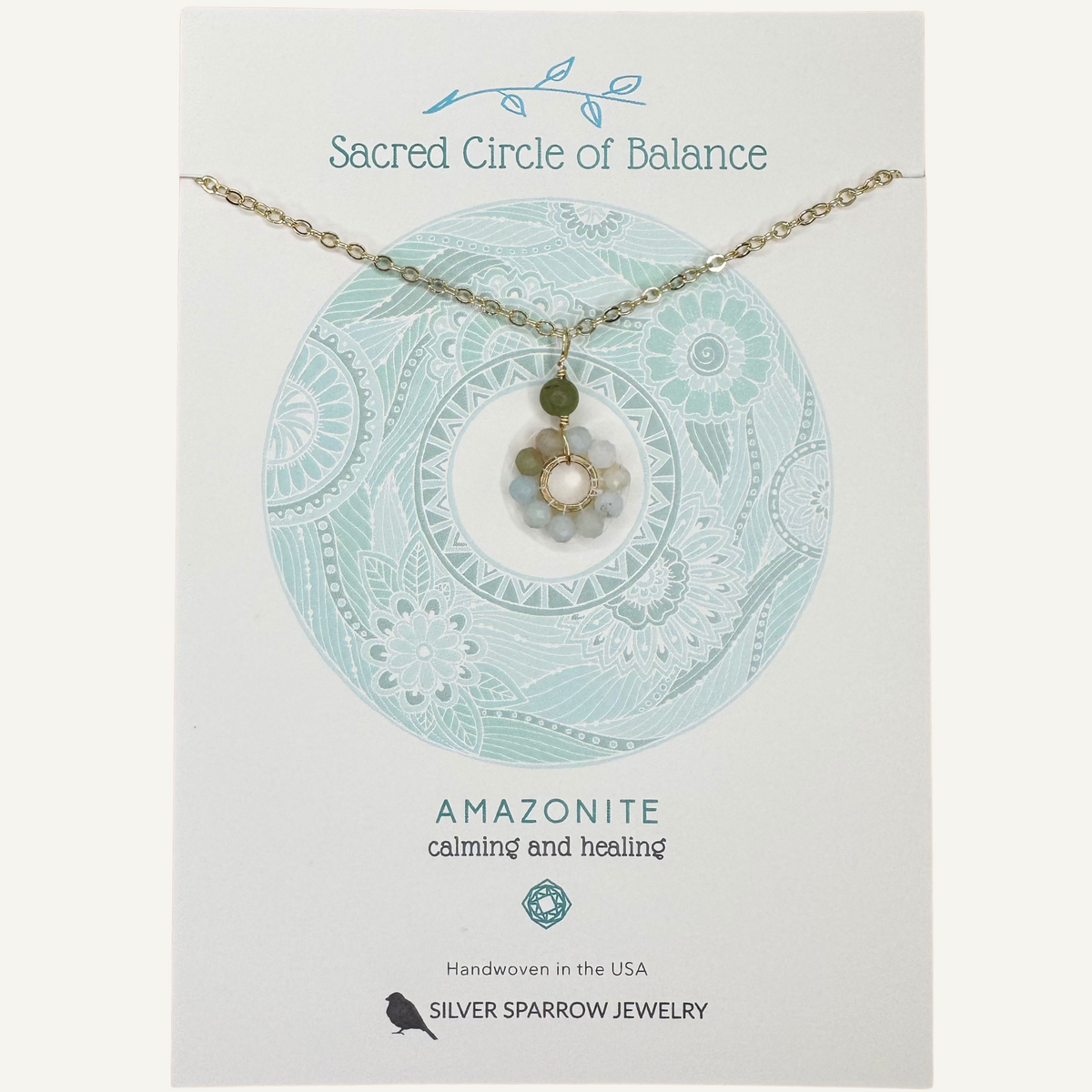 Gold Necklace-Sacred circle of balance