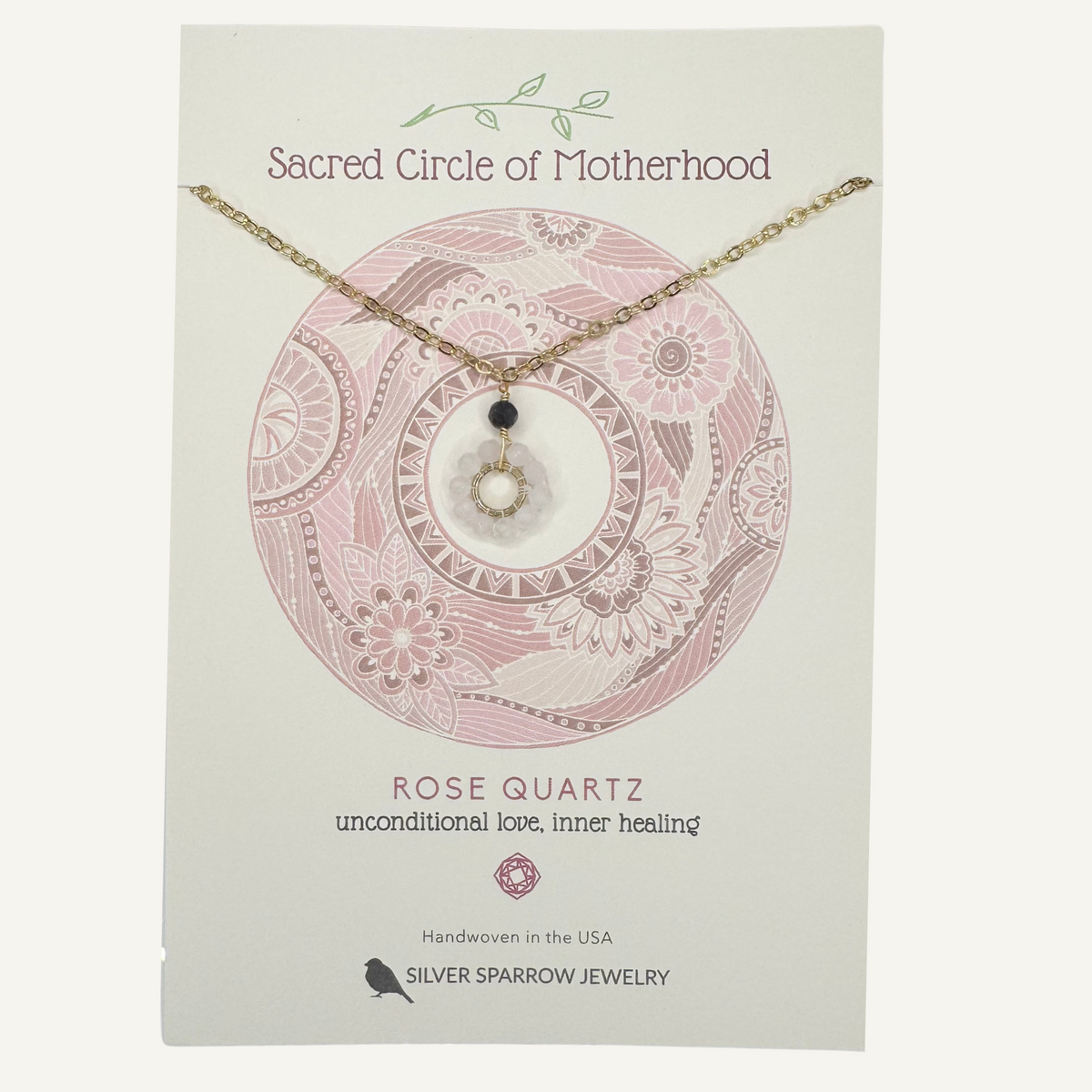Gold Necklace-Sacred circle of motherhood